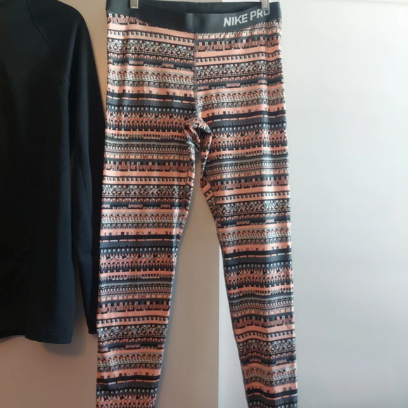 Nike Pro Dri-Fit 2 piece Set Performance Athleisure Sweater & Leggings L - Picture 3 of 16